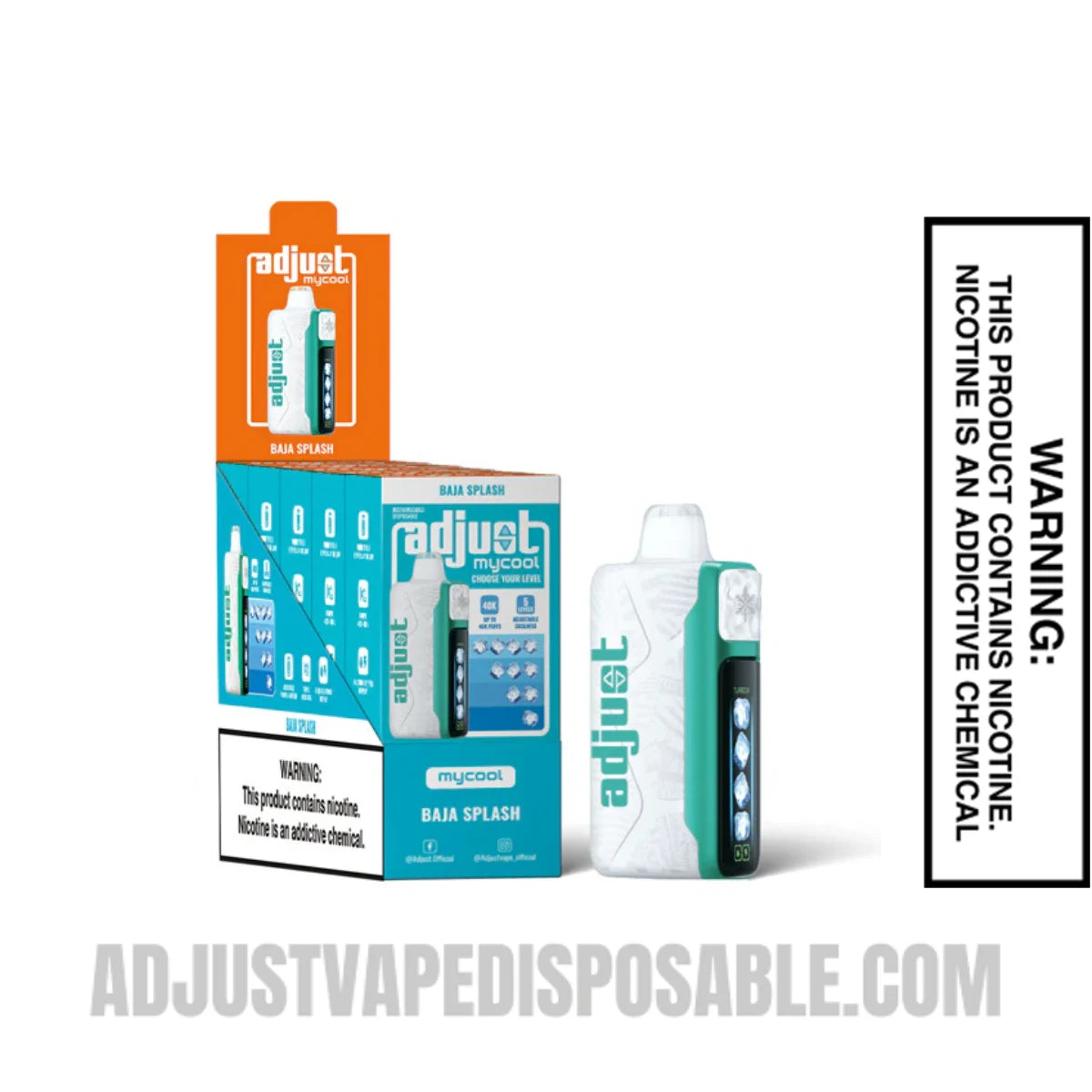 Baja Splash Adjust MyCool 40K Vape With Bundle Pack Baja Splash Adjust MyCool 40K Vape With Bundle Pack