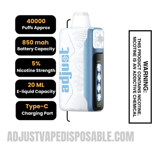 Blue Razz Ice Adjust MyCool 40K Vape Specifcations Blue Razz Ice Adjust MyCool 40K Vape Specifcations