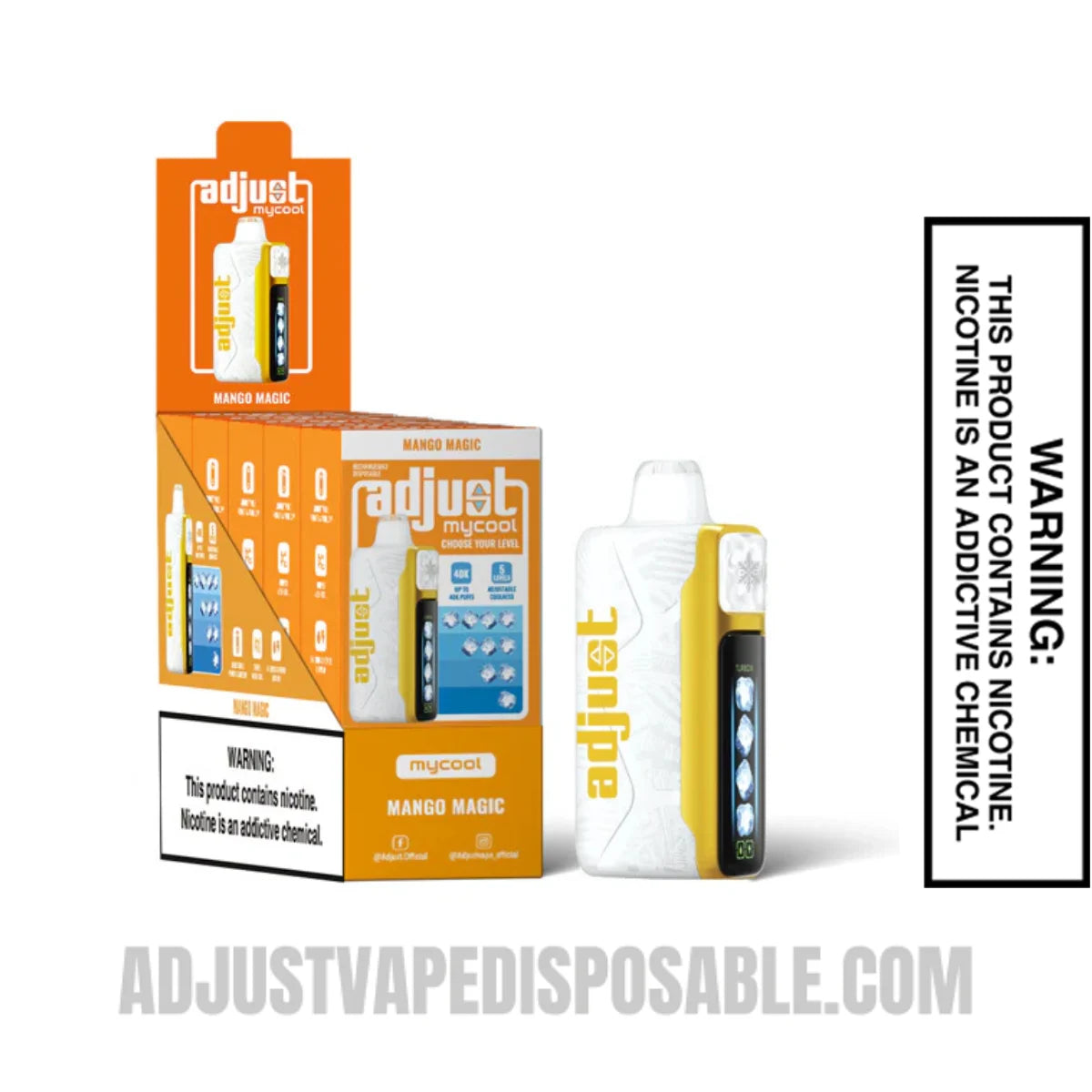 Mango Magic Adjust MyCool 40K Vape with Bundle box Mango Magic Adjust MyCool 40K Vape with Bundle box