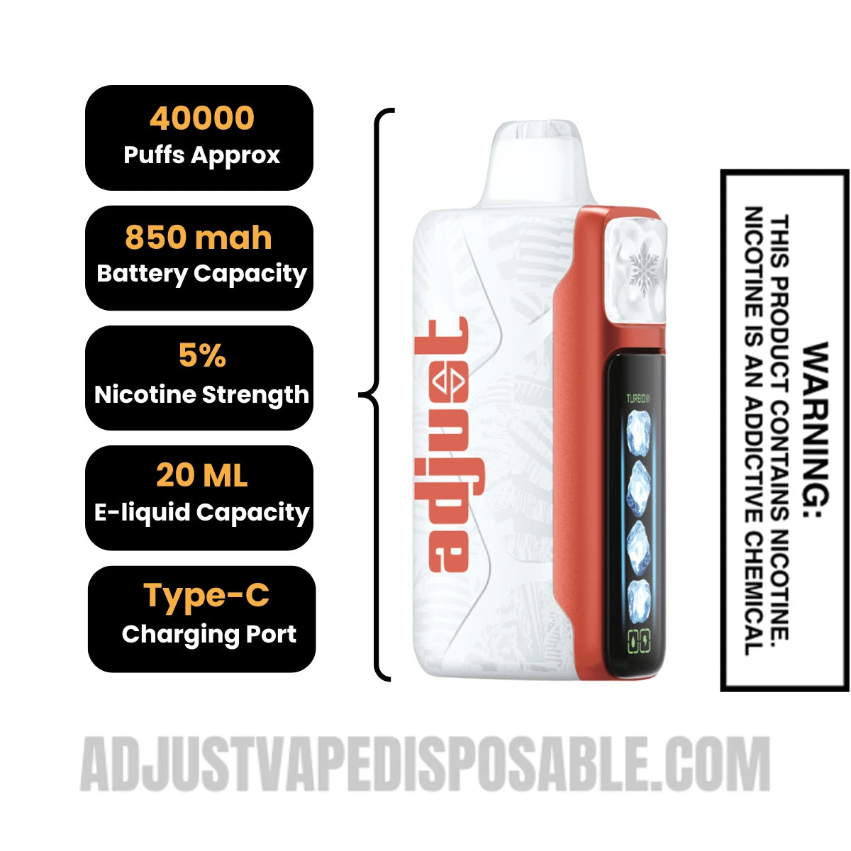 Tigers Blood Adjust MyCool 40K Vape Specifcations Tigers Blood Adjust MyCool 40K Vape Specifcations