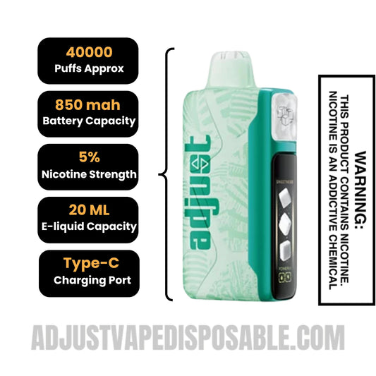 Wintergreen Savers Adjust Mysweet 40K Vape Specifcations Wintergreen Savers Adjust Mysweet 40K Vape Specifcations