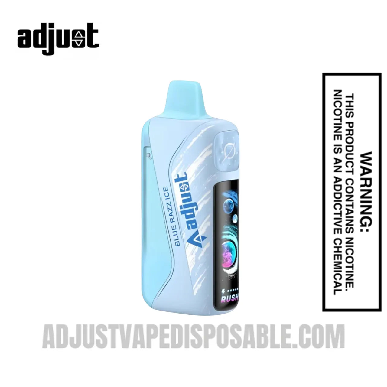Blue Razz Ice Adjust MyRusher 40K Disposable Vape