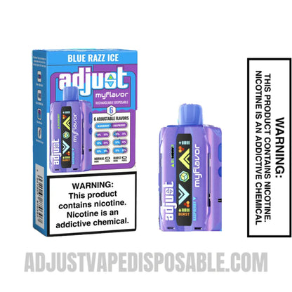 Blue Razz Ice Adjust MyFlavor 40K Vape with Package Box
