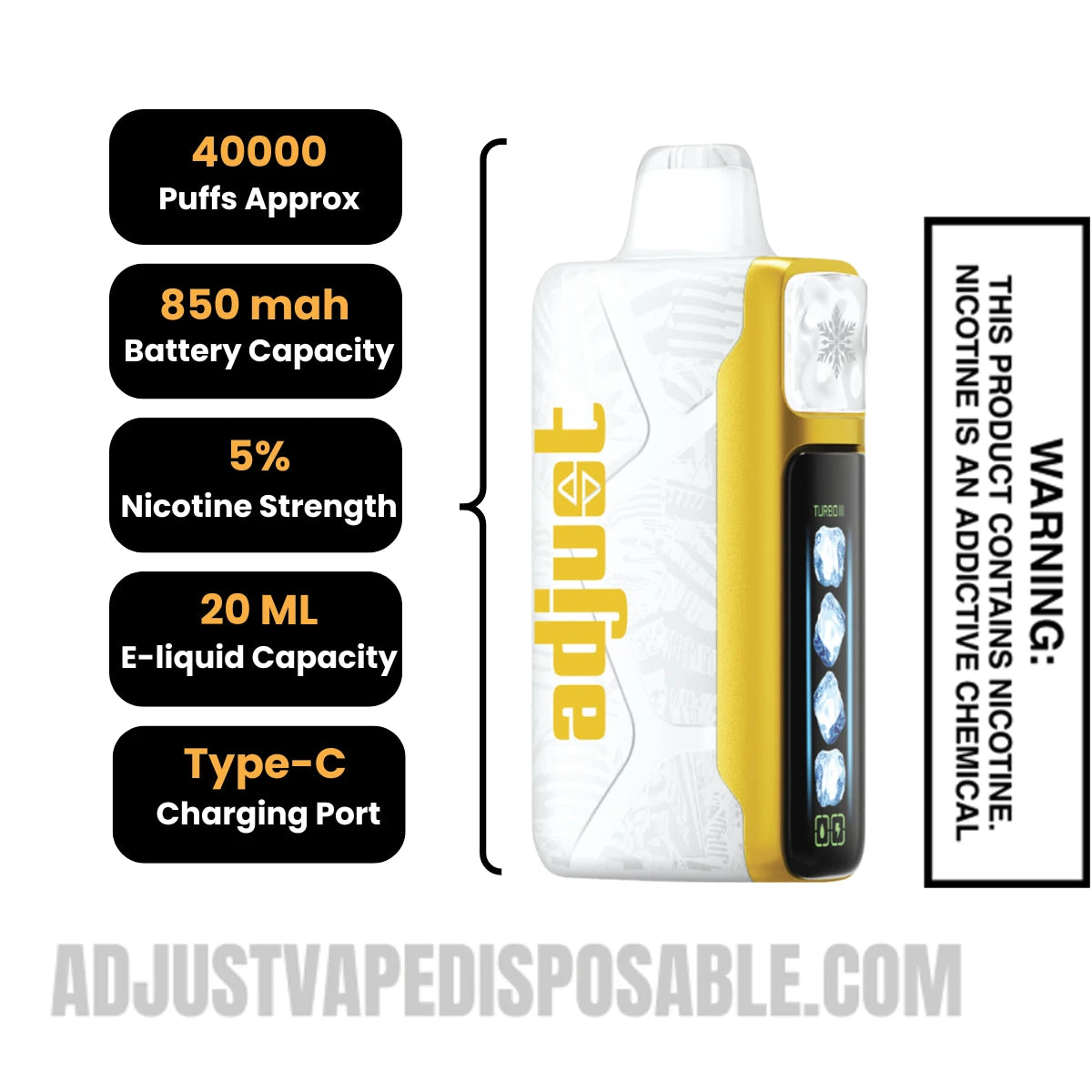 Dragon Strawnana Adjust MyCool 40K Vape Specifcations