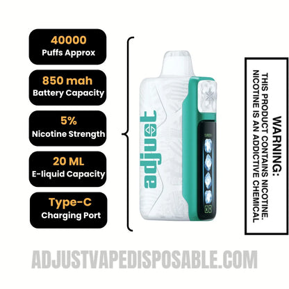 Miami Mint Adjust MyCool Vape Specifications