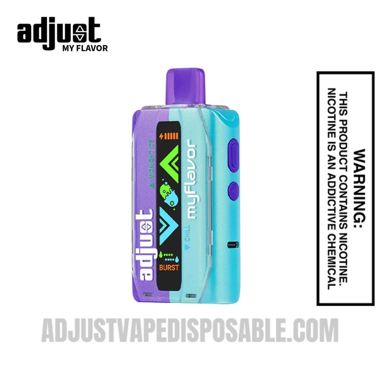 Midnight Ice Chill Adjust MyFlavor 40K Disposable Vape