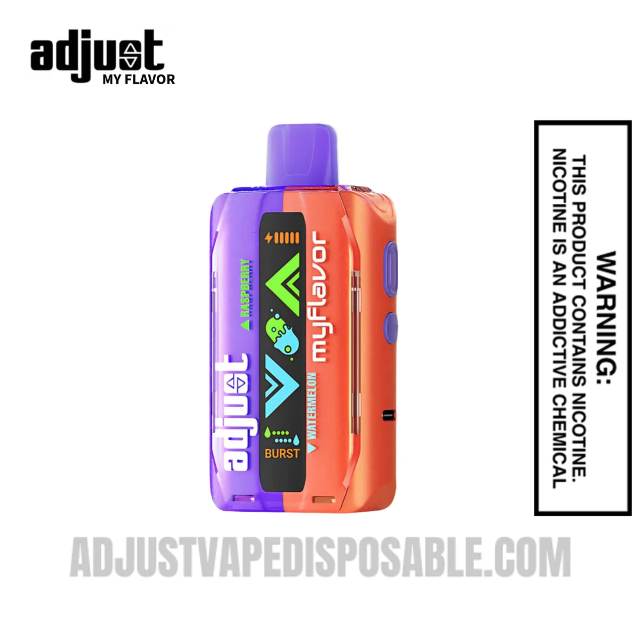 Raspberry Watermelon Adjust MyFlavor 40K Disposable Vape