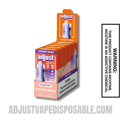 Raspberry Orange Adjust Mysweet 40K Vape with Bundle box