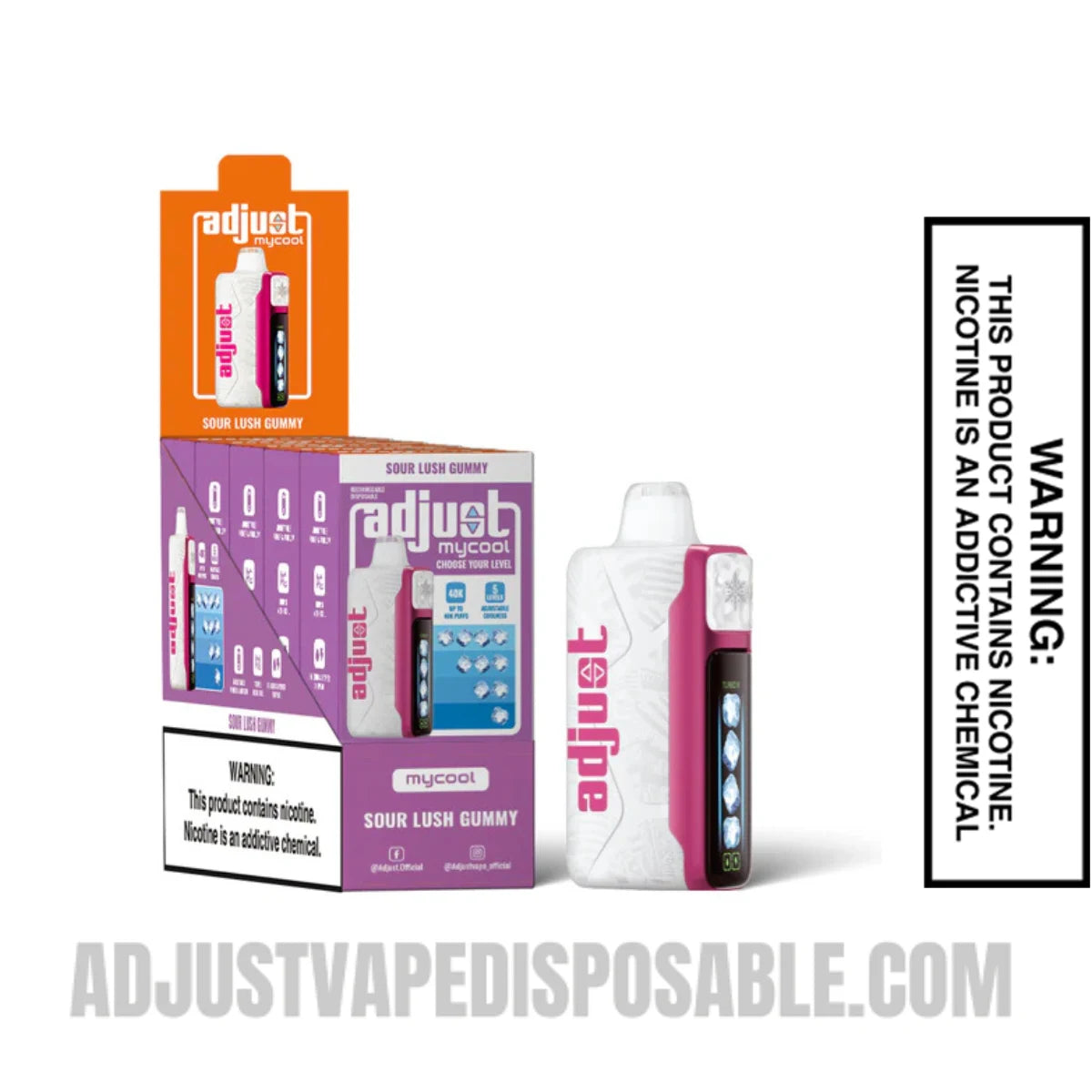 Sour Lush Gummy Adjust MyCool 40K Vape With Bundle Pack