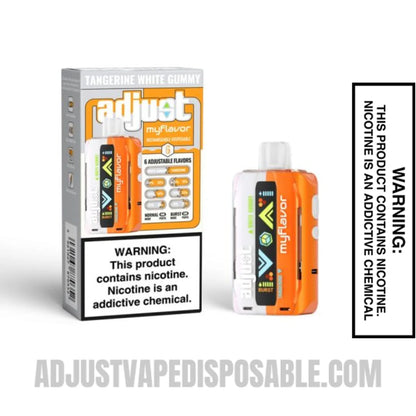 Tangerine White Gummy Adjust MyFlavor 40K Vape With Package Box